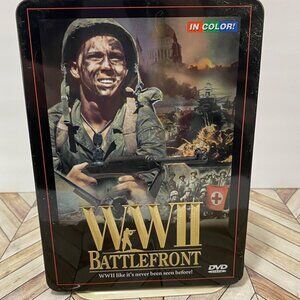 WWII Battlefront (DVD, 2011, 3-Disc Set) In color collector Tin Free shipping